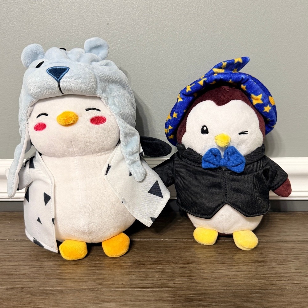 Pudgy Penguins Plush Set Artic Annie & Pengy Wizard Collectible Toys